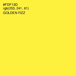 #FDF13D - Golden Fizz Color Image